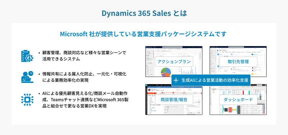 業務を効率化する営業支援パッケージ